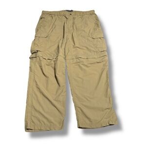 REI Men's Cargo Convertible Outdoor Hiking‎ Pants Tan Beige Size XXL 38x30
